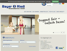 Tablet Screenshot of bayer-riedl.de
